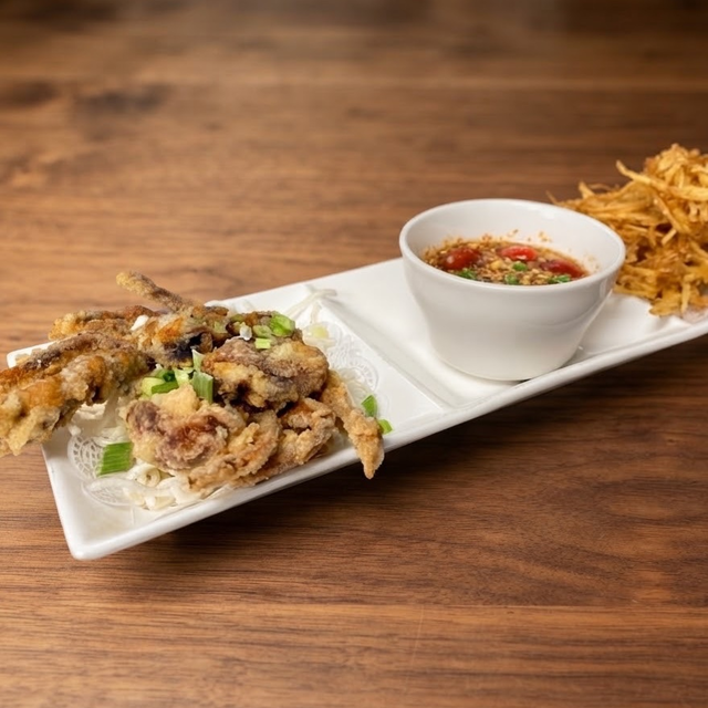 Soft-Shell Crab & Crispy Papaya Salad.