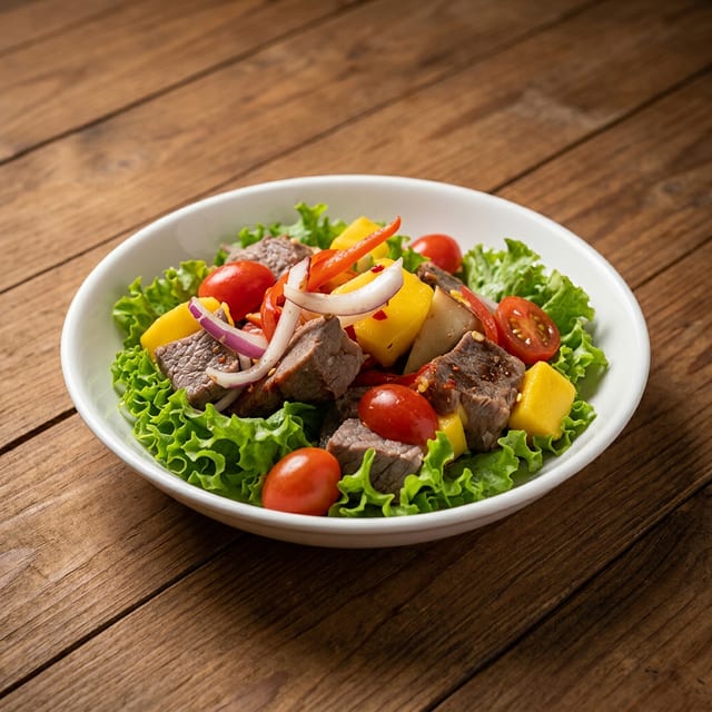 Mango Steak Salad.